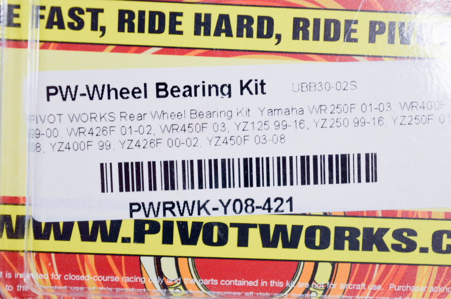 Pivot Works PWRWK-Y08-421, 52-0578 Wheel Bearing Kit NOS