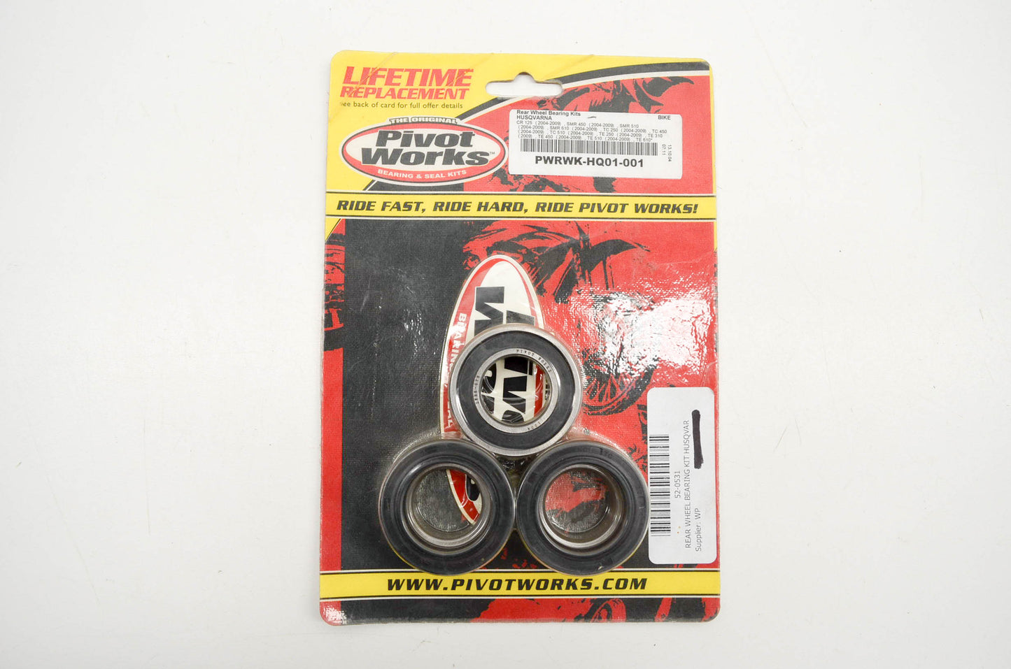 Pivot Works PWRWK-HQ01-001, 52-0531, 3M607A Rear Wheel Bearing Kit NOS