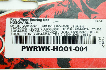 Pivot Works PWRWK-HQ01-001, 52-0531, 3M607A Rear Wheel Bearing Kit NOS