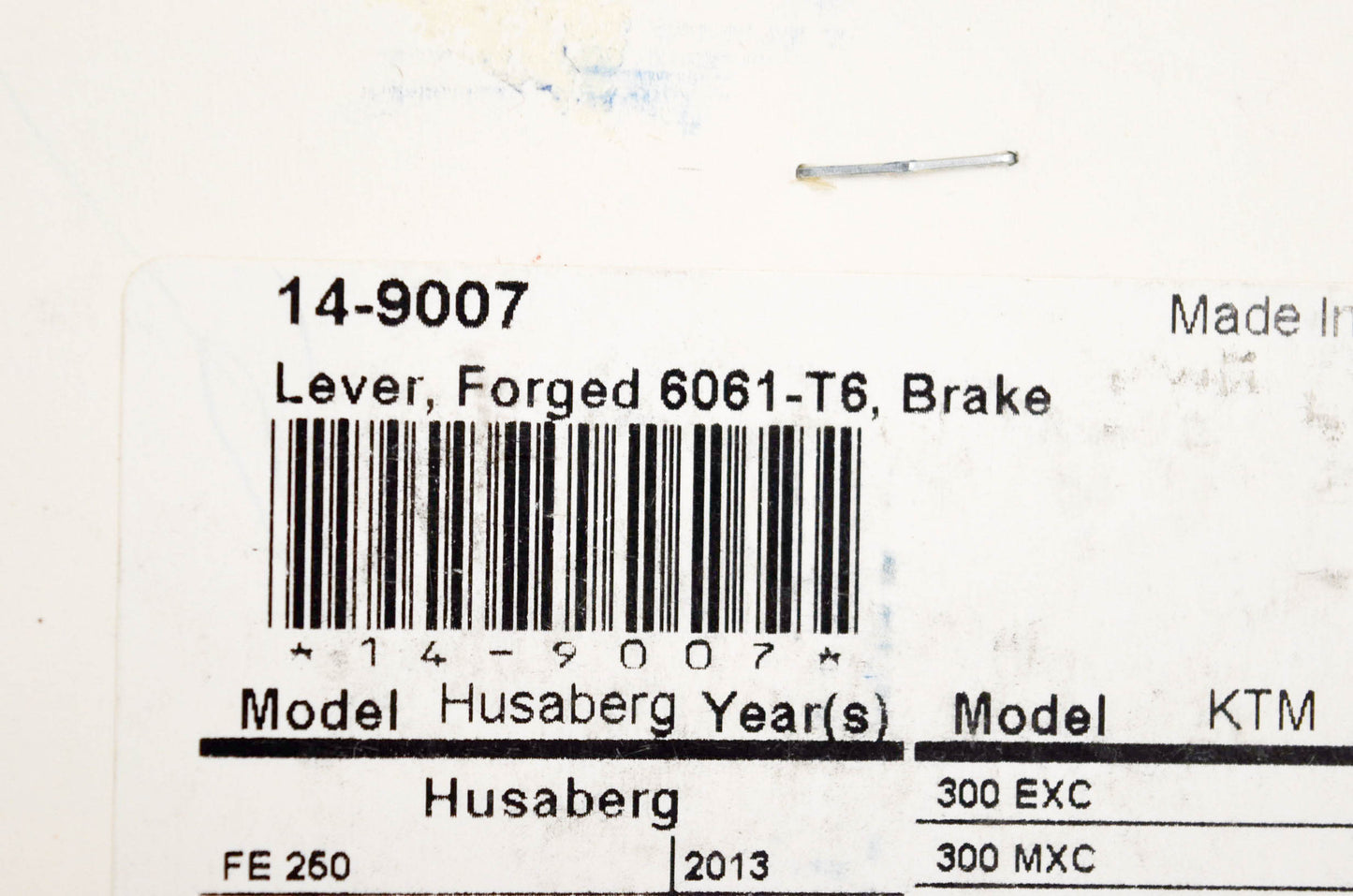 Motion Pro 14-9007, 70-9007 Forged Brake Lever NOS