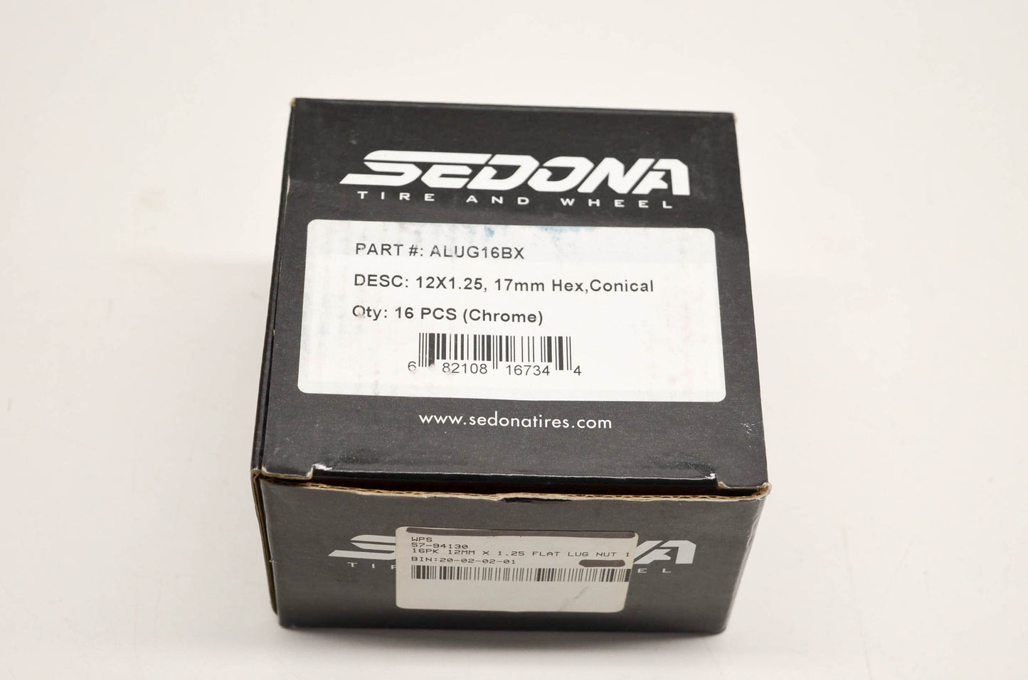 Sedona ALUG16BX, 57-94130 Lug Nut 12x1.25 17mm Hex Conical NOS