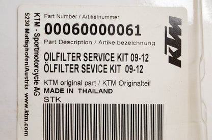 New OEM KTM 00060000061 Oil Filter NOS
