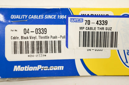 Motion Pro 04-0339, 70-4339 Throttle Cable NOS