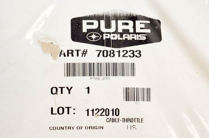 New OEM Polaris 7081233 Throttle Cable NOS