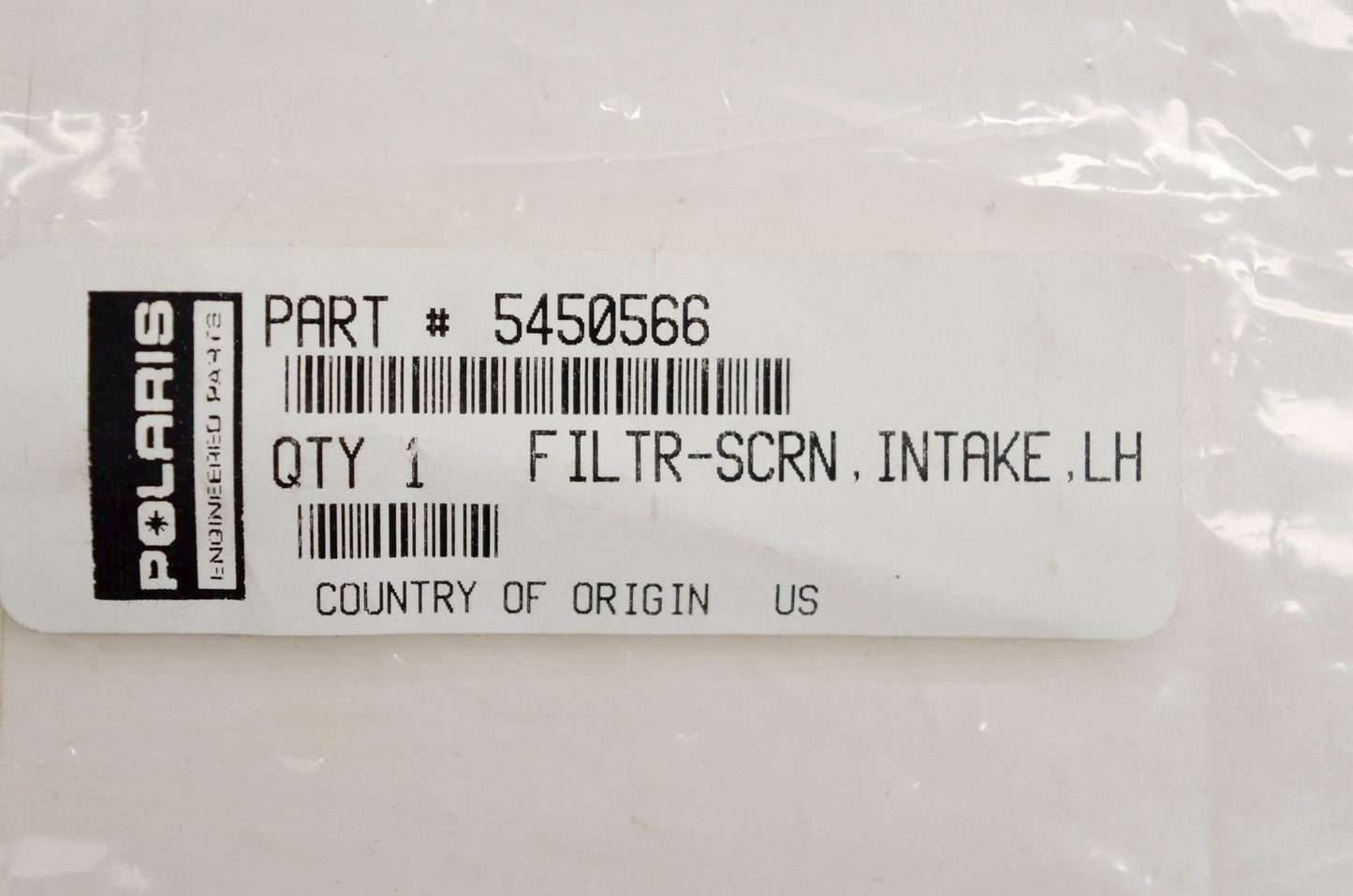 New OEM Polaris 5450566 Filter Screen Intake LH NOS