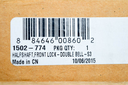 New OEM Arctic Cat 1502-774 Haftshaft Front Lock Double Bell S3 NOS