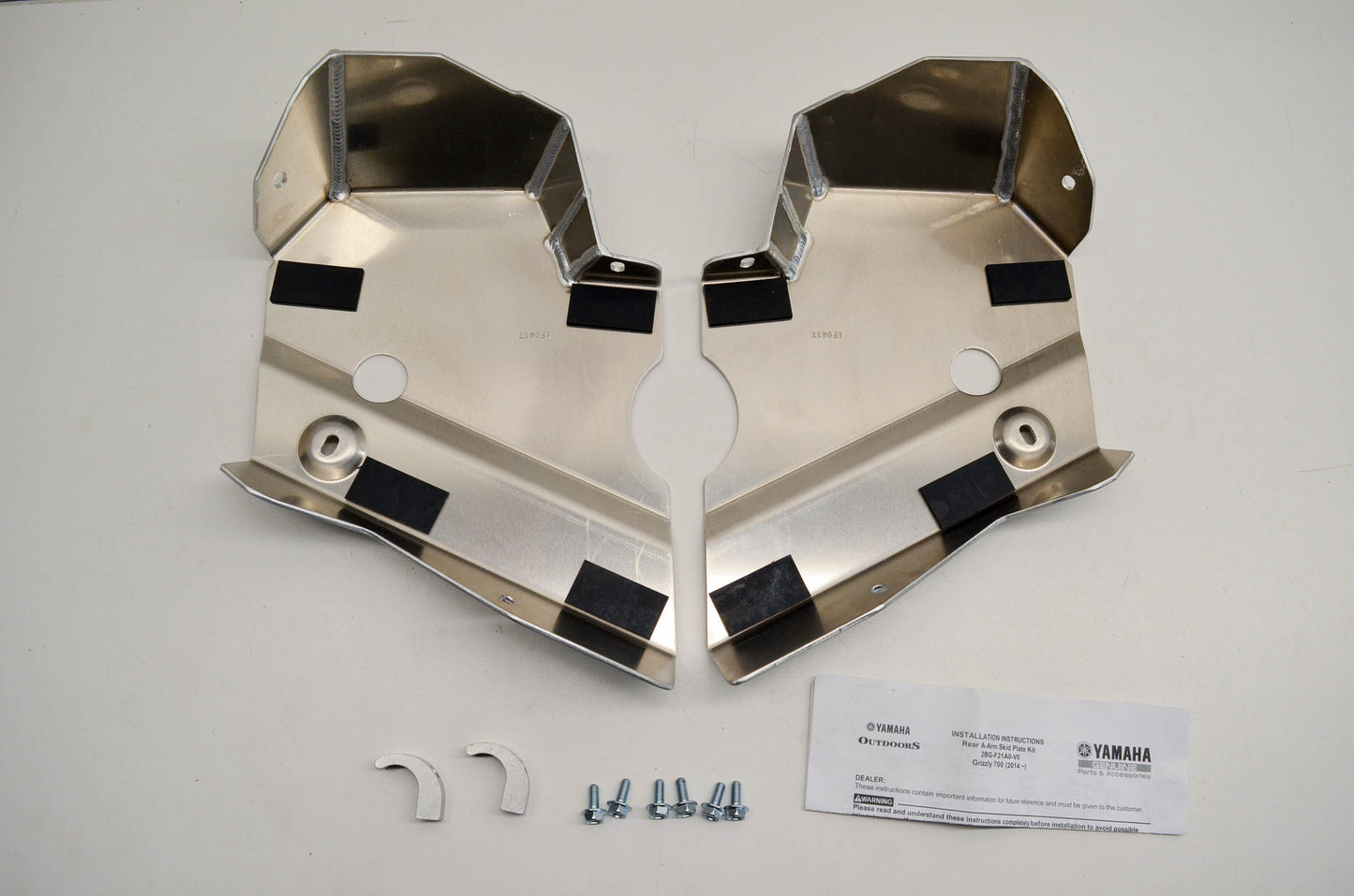 New OEM Yamaha 2BG-F21A0-V0-00 Rear A Arm Skid Plates NOS