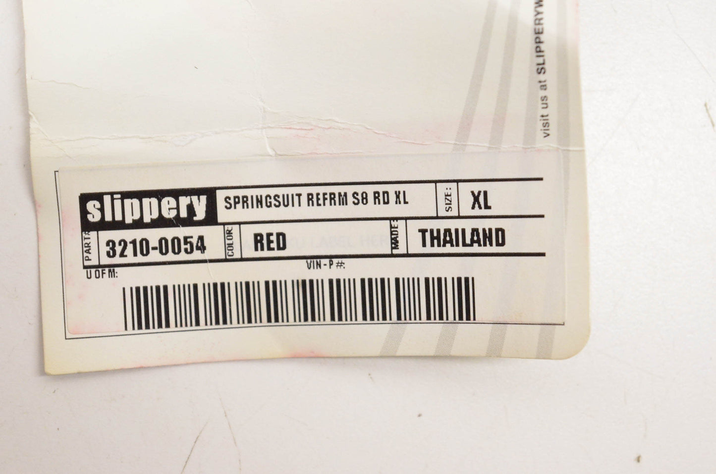Slippery 3210-0054 Red Xlarge Reform Springsuit NOS