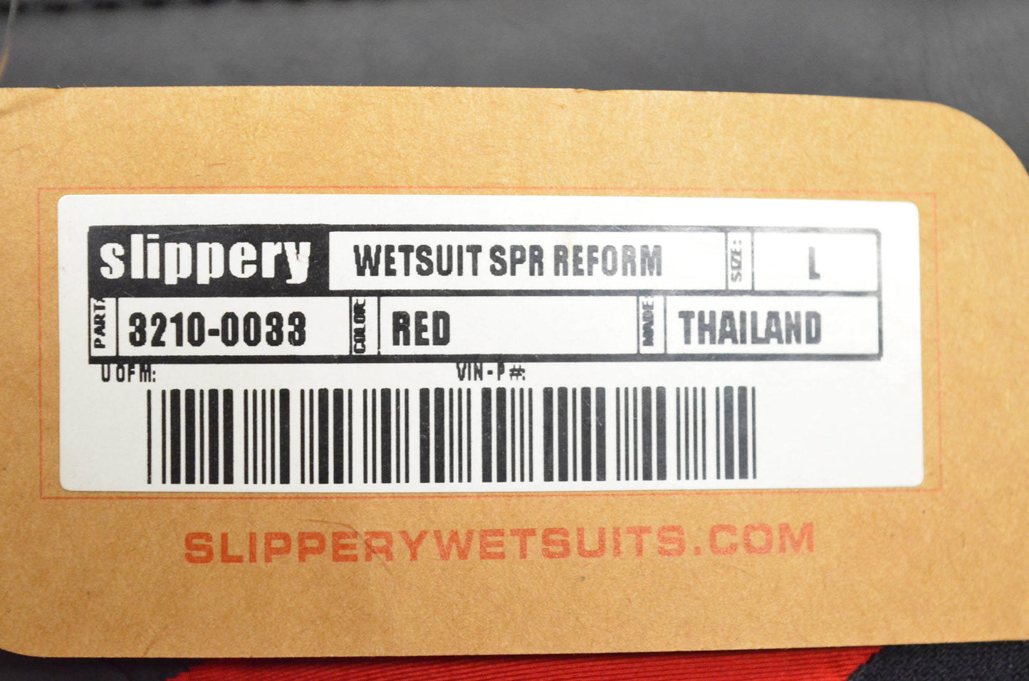 Slippery 3210-0033 Red Large Reform Wetsuit NOS