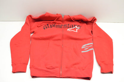 Alpinestars 420095 Red Small Zip Up Hoodie NOS