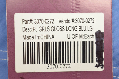 Thor 3070-0272 Large Blue PJ Girls Gloss Long Sleeve Tee NOS
