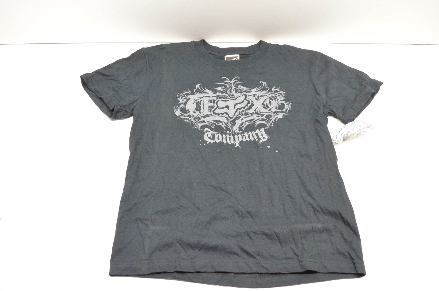 Fox 49689-001-010 Boys Stealer Short Sleeve Black Kids Medium Tee NOS