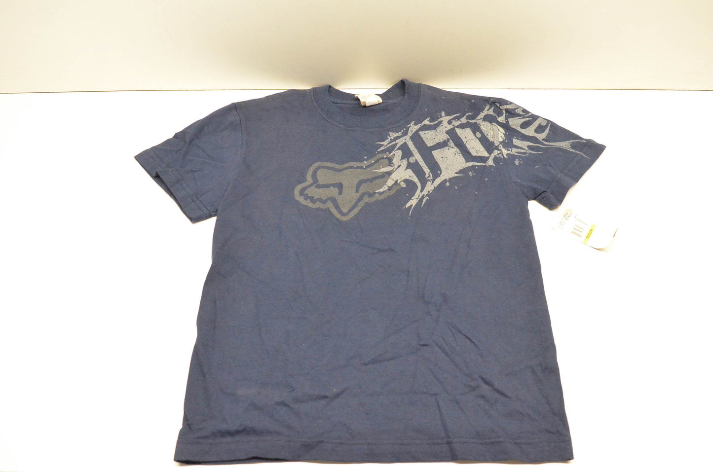 Fox 49688-007-010 Boys Striker Short Sleeve Navy Kids Medium Tee NOS
