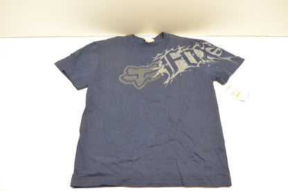 Fox 49688-007-010 Boys Striker Short Sleeve Navy Kids Medium Tee NOS