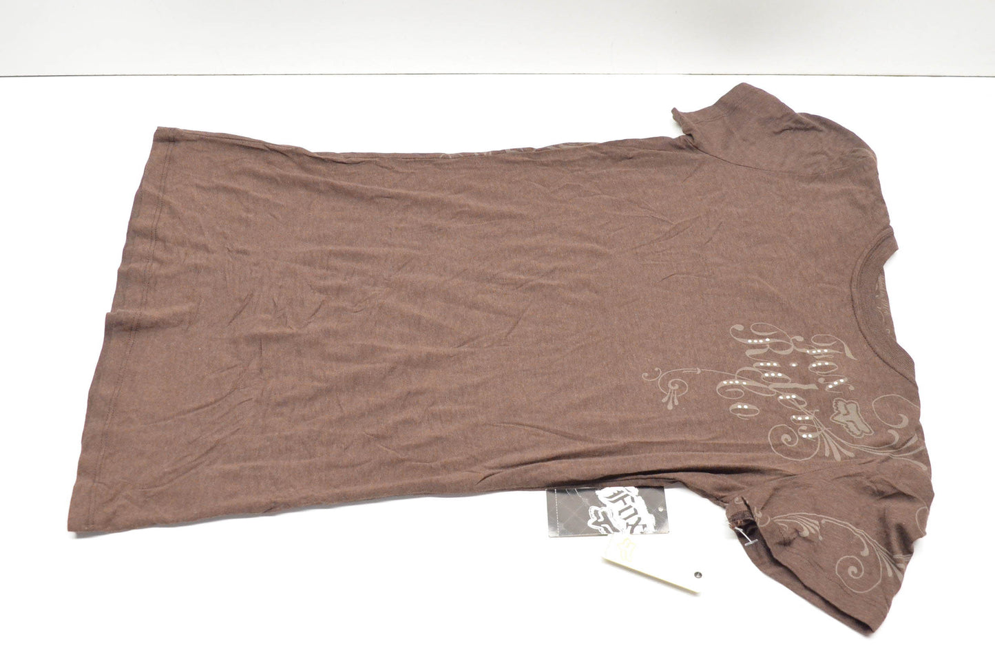Fox 54734-233-005 Girls Signify Vintage Large Chocolate Tee NOS