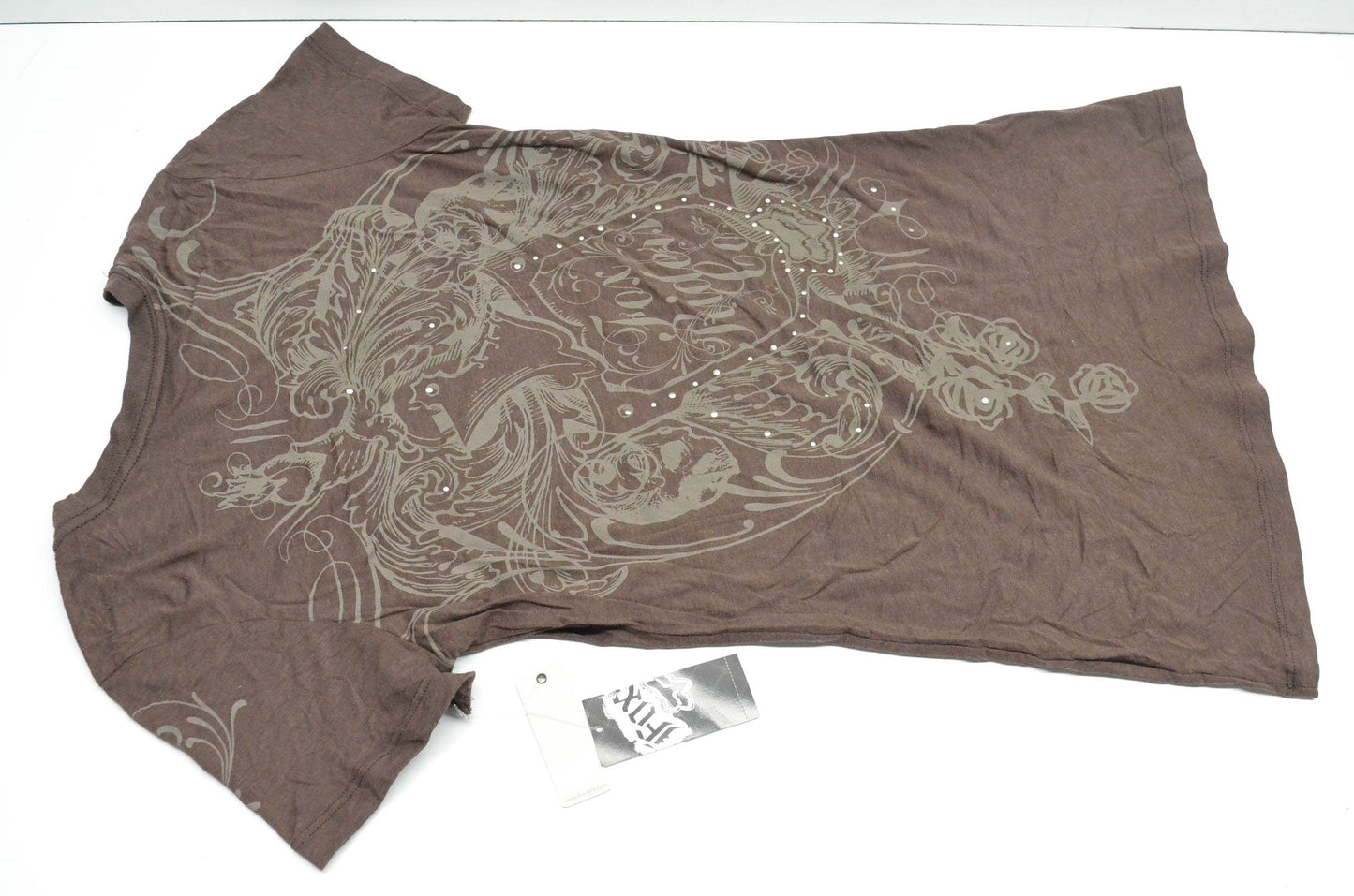Fox 54734-233-005 Girls Signify Vintage Large Chocolate Tee NOS