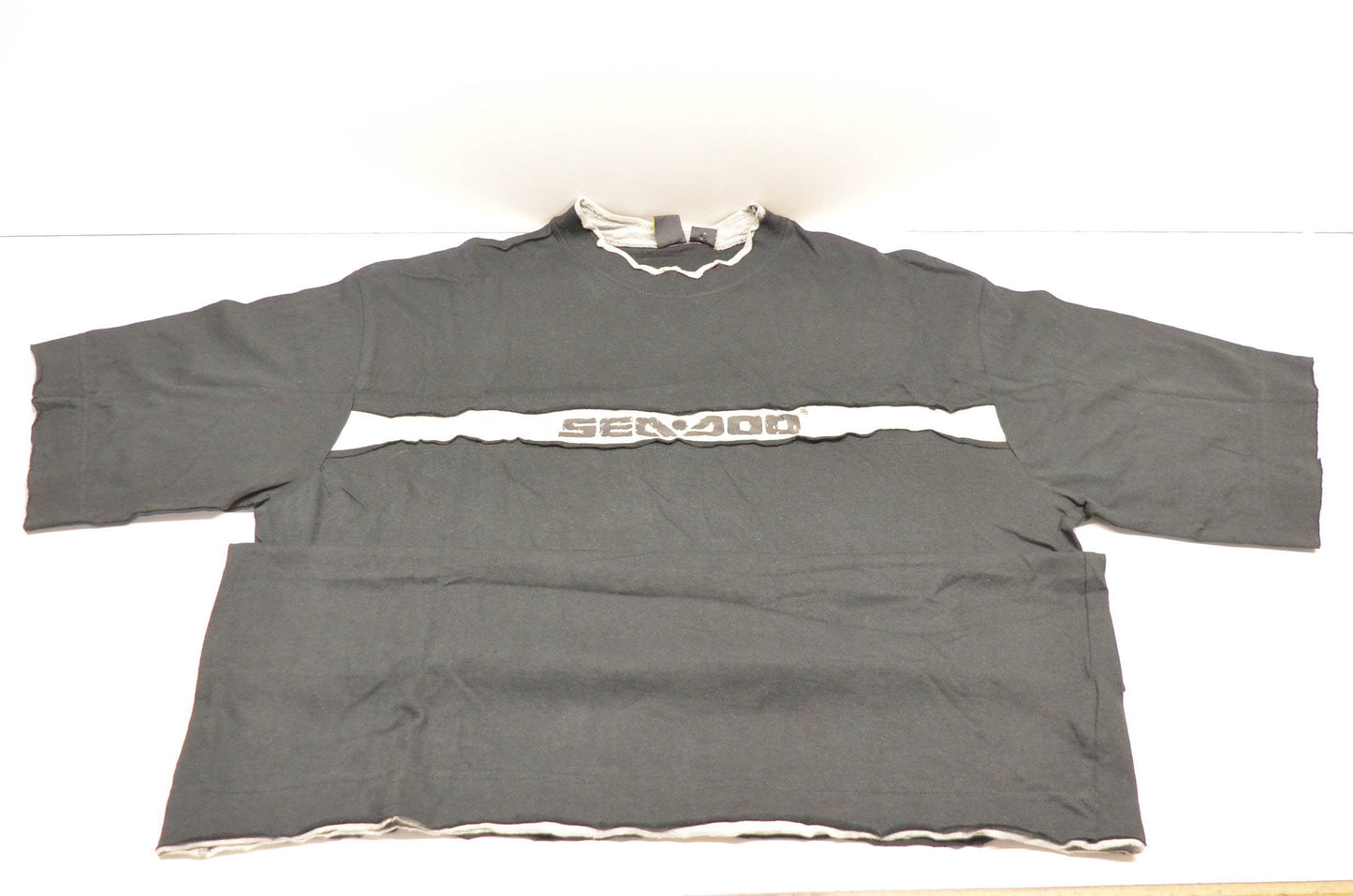Sea Doo 2852450990, P2852450990 Chest Stripe Black Large Tee Shirt