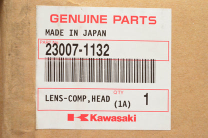 New OEM Kawasaki 23007-1132 Head lamp Lens Assembly NOS