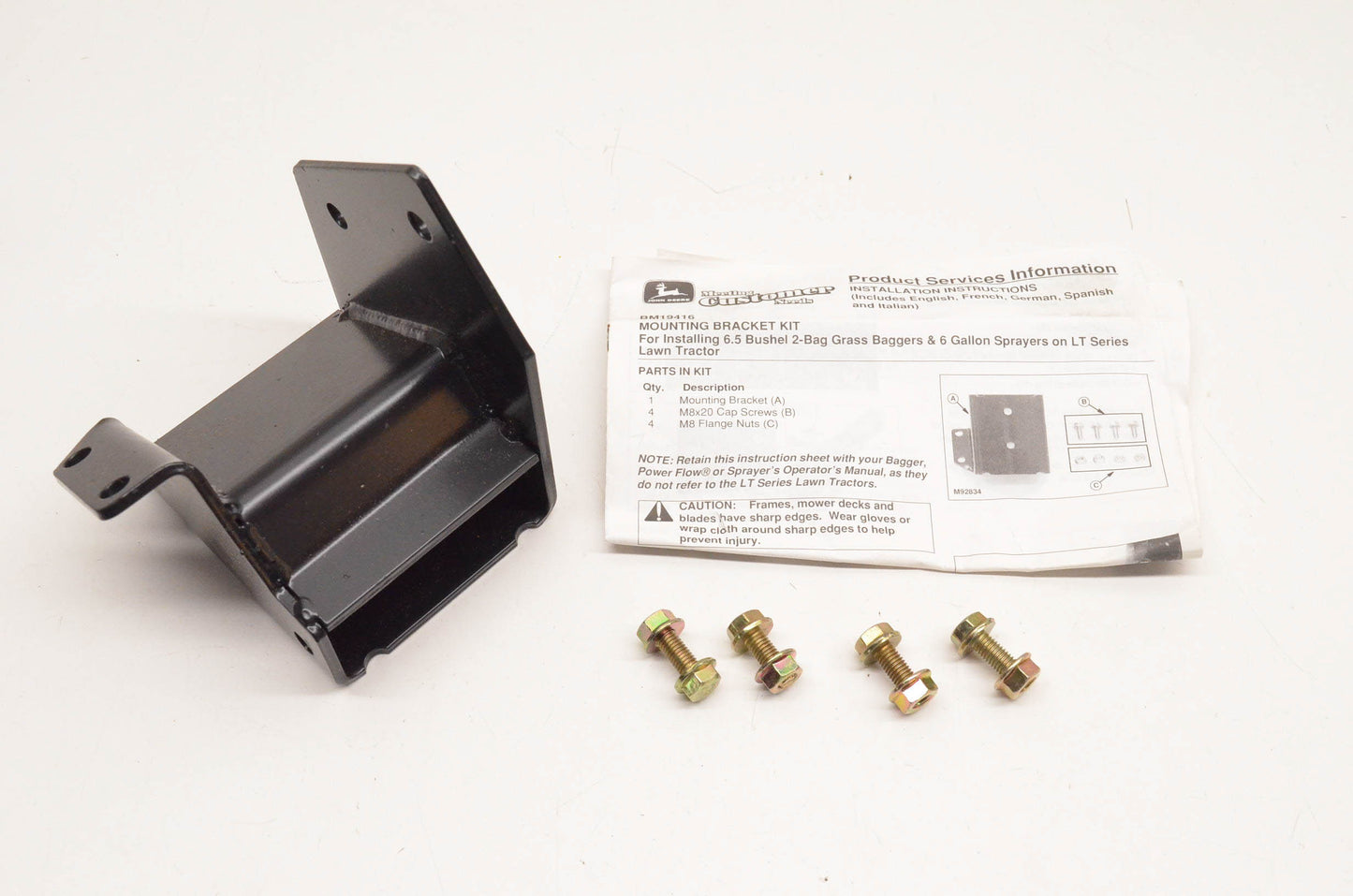 New OEM John Deere BM19416 Mounting Bracket Kit NOS