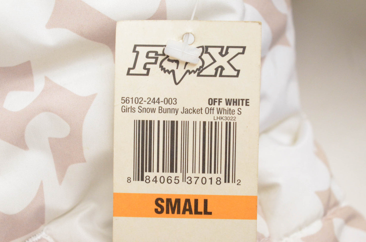 Fox 56102-244-003 Girl's Snow Bunny Jacket Small Off-White NOS