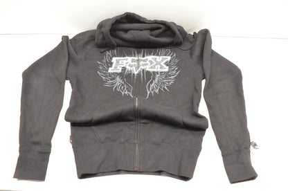 Fox 45527-001-003 Edge Zip-Up Small Black Hoodie NOS