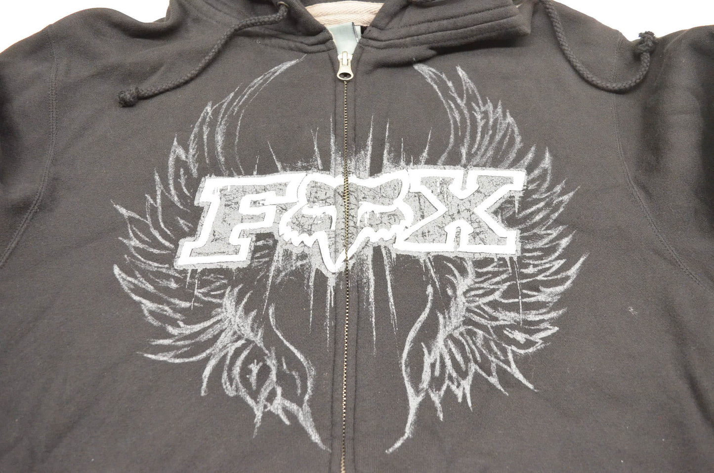 Fox 45527-001-003 Edge Zip-Up Small Black Hoodie NOS