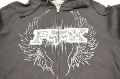 Fox 45527-001-003 Edge Zip-Up Small Black Hoodie NOS