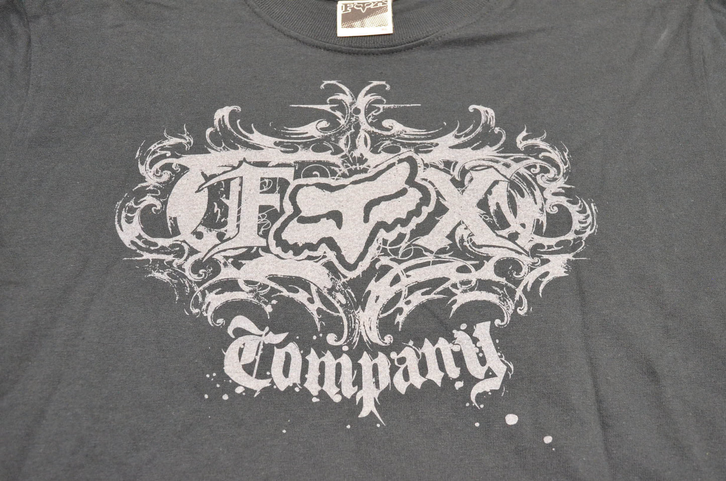 Fox 49689-001-011 Boy's Stealer Short Sleeve Large Black Tee Shirt NOS