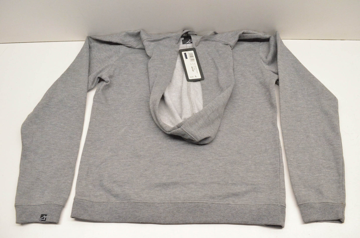 Alpinestars 421187 Women's Milano Zip-Up Large Grey Hoodie NOS
