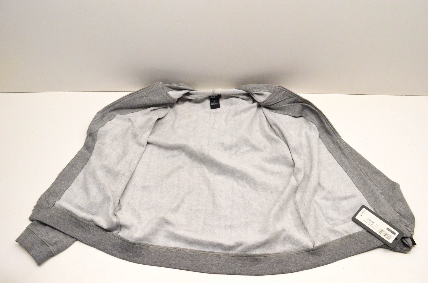 Alpinestars 421187 Women's Milano Zip-Up Large Grey Hoodie NOS