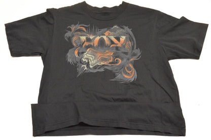 Fox 49617-001-010 Boy's Liquid Trance Short Sleeve Medium Black Tee Shirt NOS