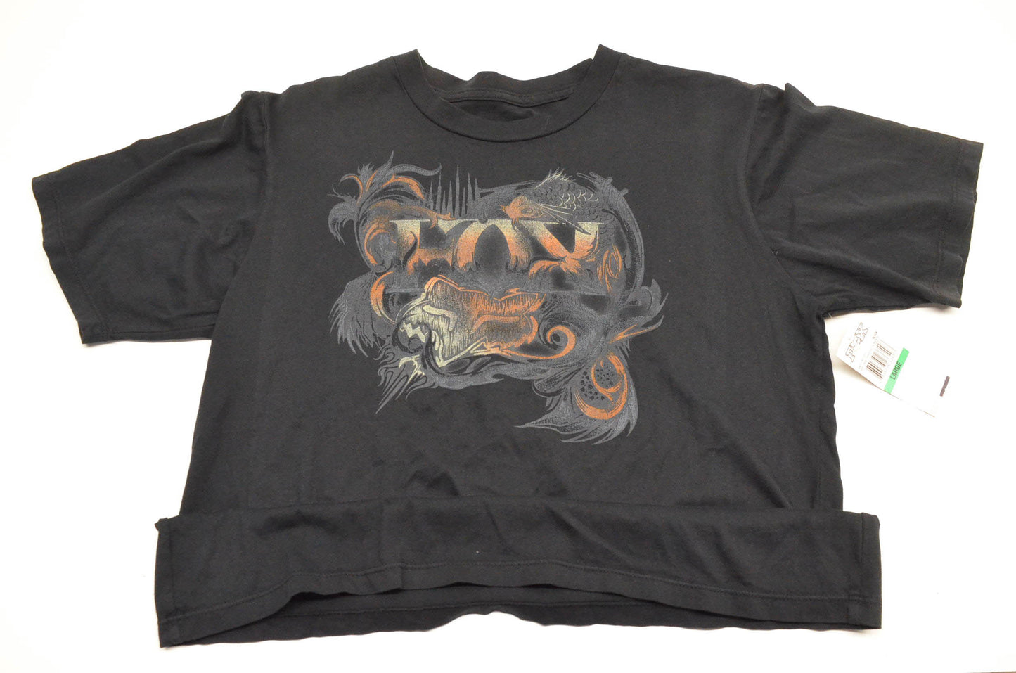 Fox 49617-001-011 Boy's Liquid Trance Short Sleeve Large Black Tee Shirt NOS