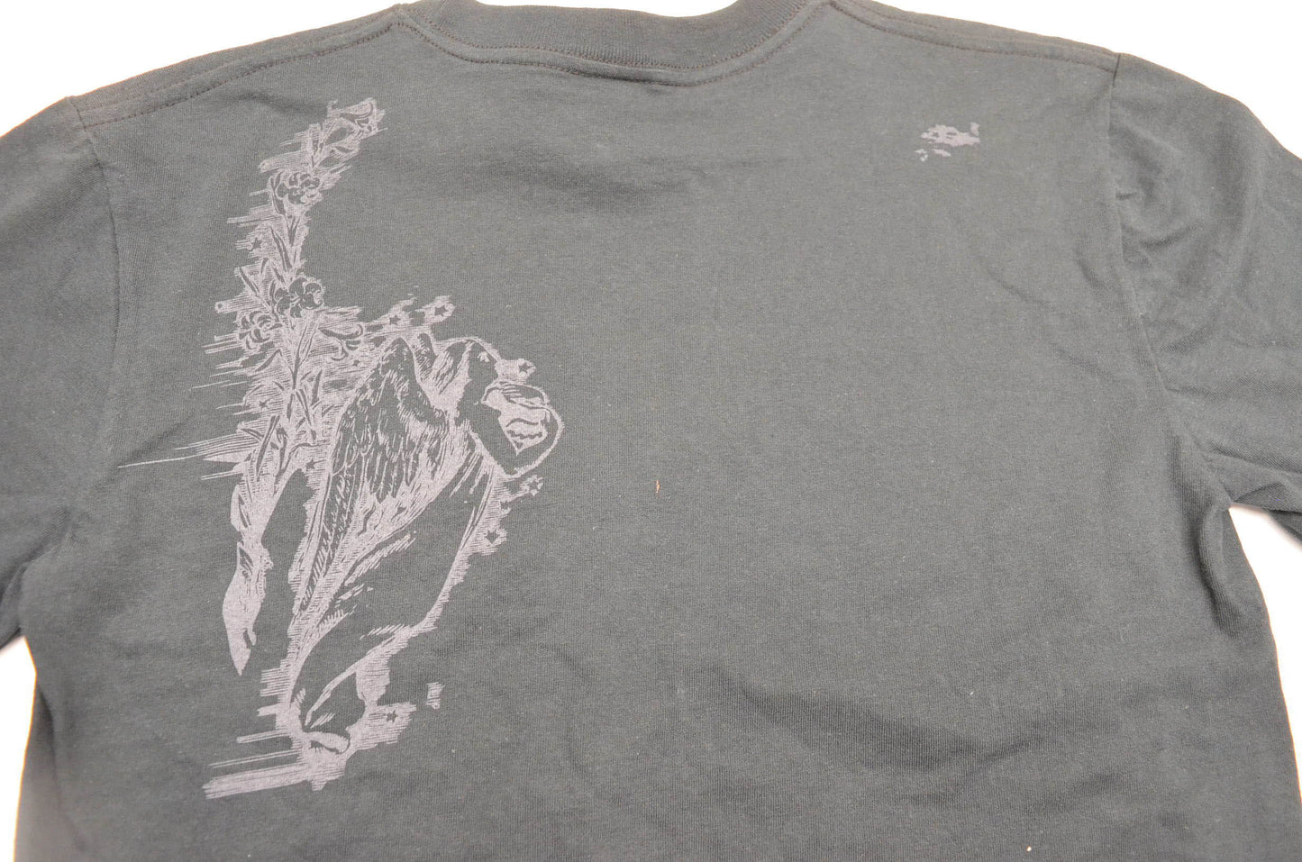 Fox 49701-001-011 Boy's Destroyed Short Sleeve Large Black Tee Shirt NOS