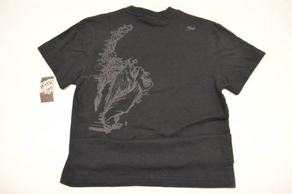 Fox 49644-001-003 Destroyed Short Sleeve Small Black Tee Shirt NOS