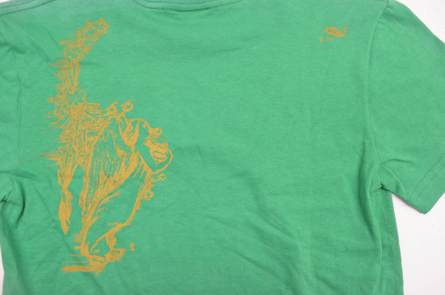 Fox 49701-004-010 Boy's Destroyed Short Sleeve Medium Green Tee Shirt NOS