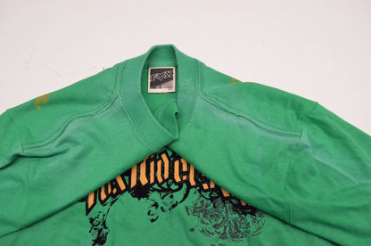 Fox 49701-004-010 Boy's Destroyed Short Sleeve Medium Green Tee Shirt NOS