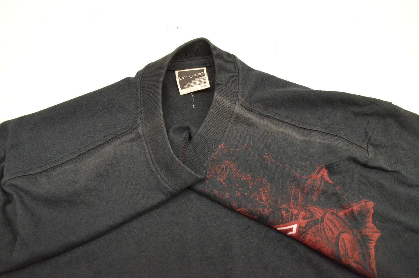 Fox 49700-001-012 Boy's Dragon Tat Short Sleeve Xlarge Black Tee Shirt NOS