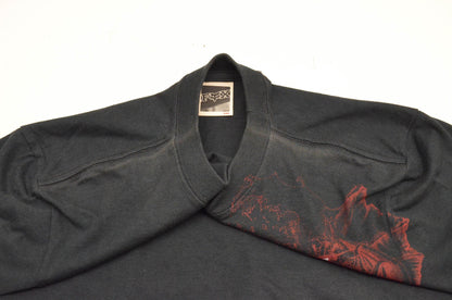Fox 49700-001-010 Boy's Dragon Tat Short Sleeve Medium Black Tee Shirt NOS