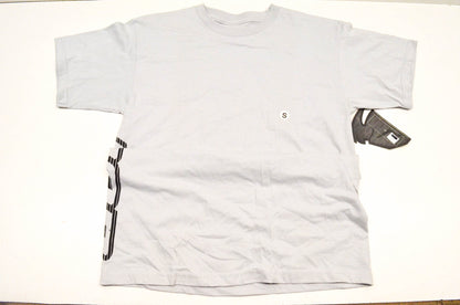 Thor 3030-2905 Side Logo Short Sleeve Small Grey Tee Shirt NOS