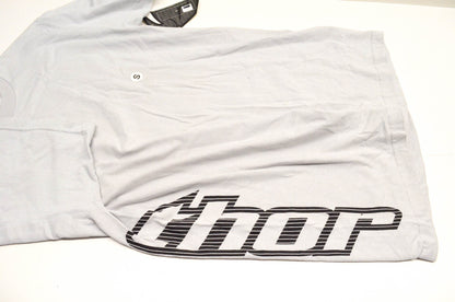 Thor 3030-2905 Side Logo Short Sleeve Small Grey Tee Shirt NOS