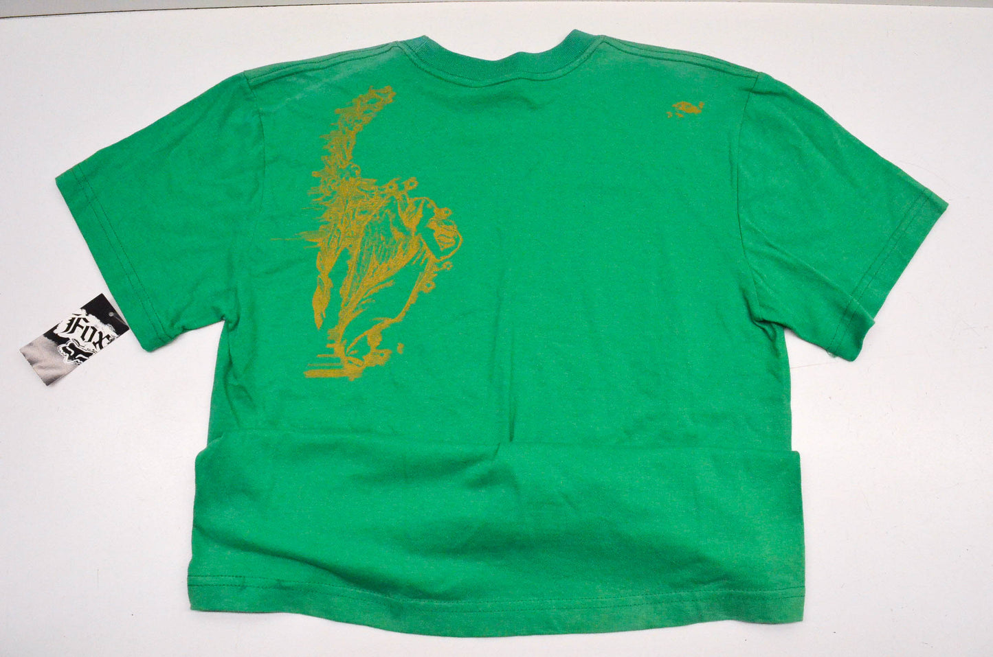 Fox 49701-004-012 Boy's Destroyed Short Sleeve Xlarge Green Tee Shirt NOS