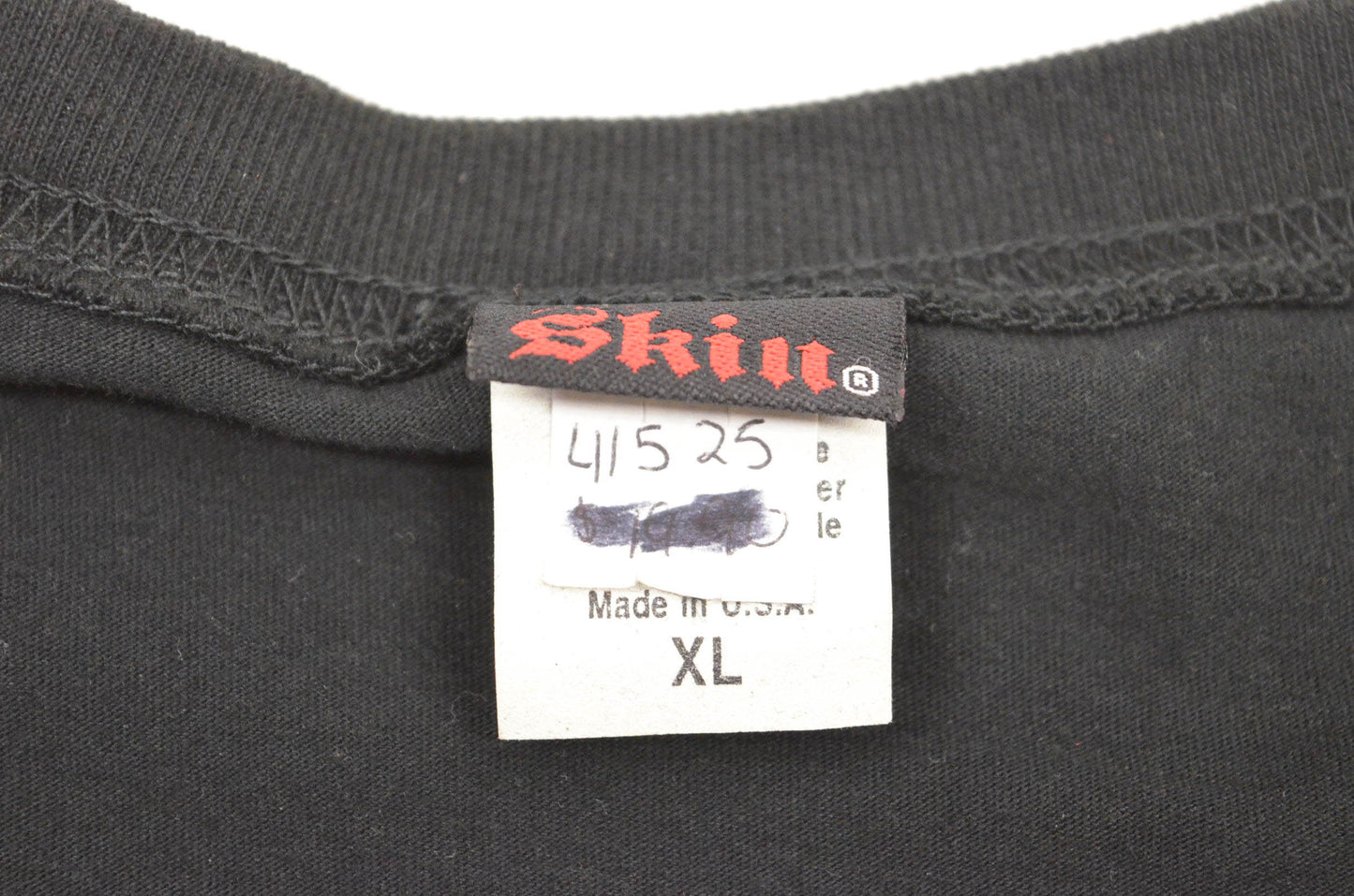 Skin 41525 Show Some Short Sleeve Xlarge Black Tee Shirt NOS