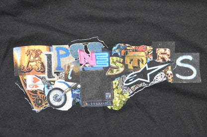 Alpinestars 411937, 3031-0872 Collage Short Sleeve Medium Black Tee Shirt NOS