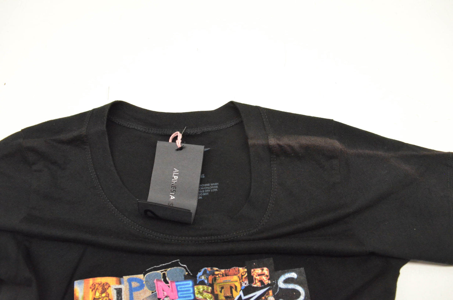 Alpinestars 411937, 3031-0872 Collage Short Sleeve Medium Black Tee Shirt NOS