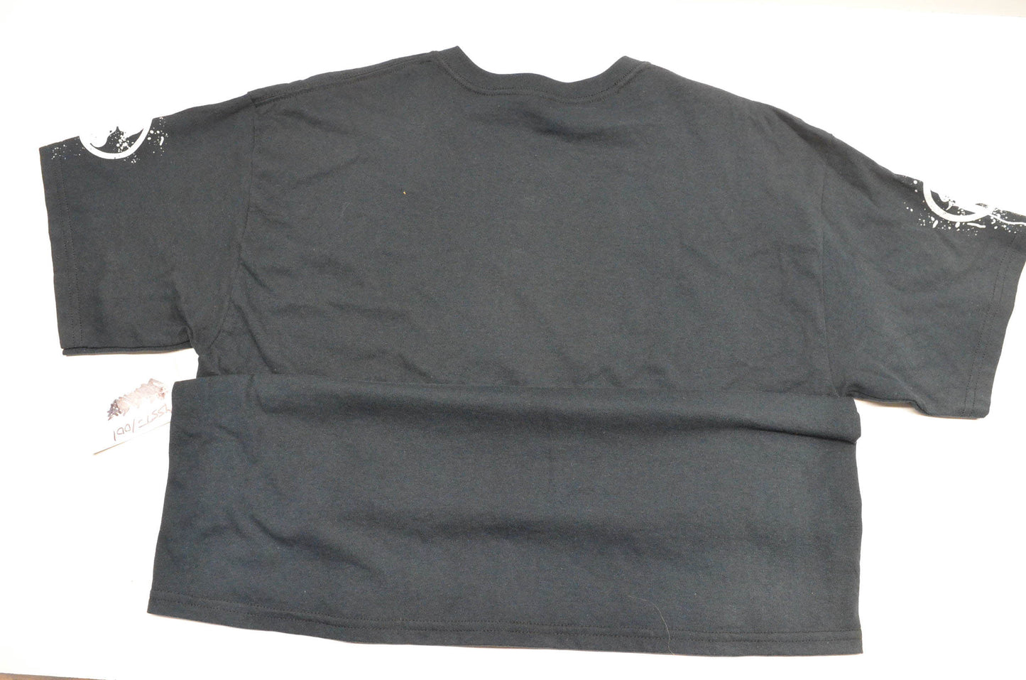Skin Mens' Stencil Logo Short Sleeve Large Black Tee Shirt NOS