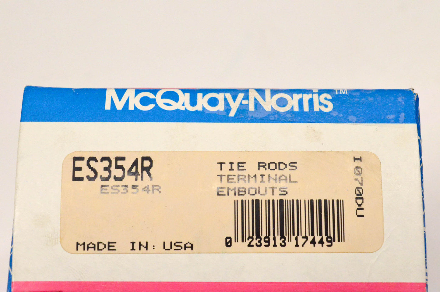 McQuay-Norris ES354R Tie Rod Terminal Assembly NOS