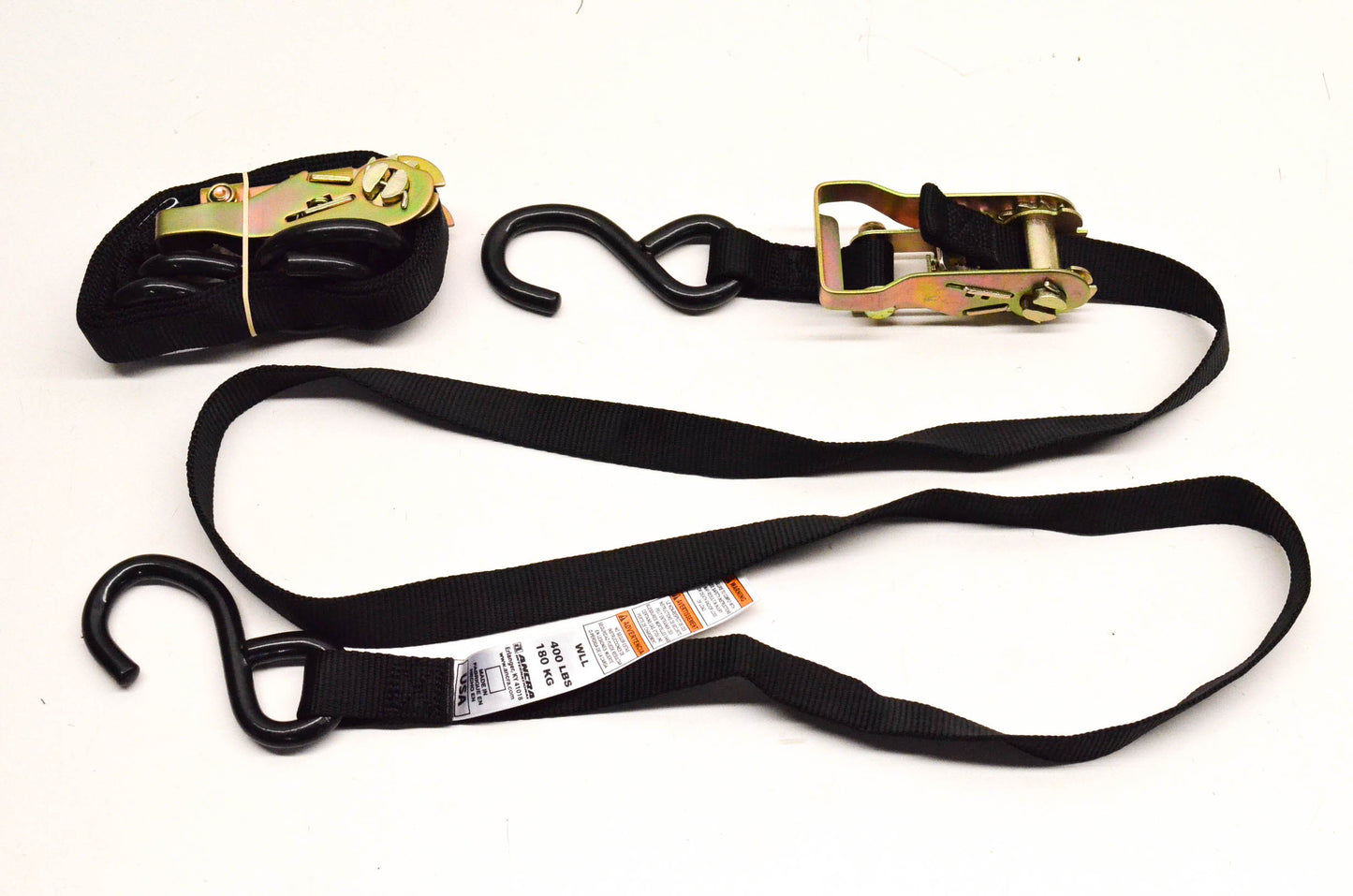 Ancra 47439-11 Rat Pak Black Ratchet Buckle Tiedown Straps Qty 2 NOS