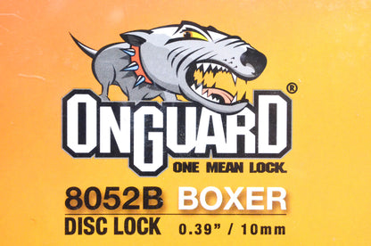 Onguard 8052B, 53-8052 Boxer Series Black Disc Lock NOS