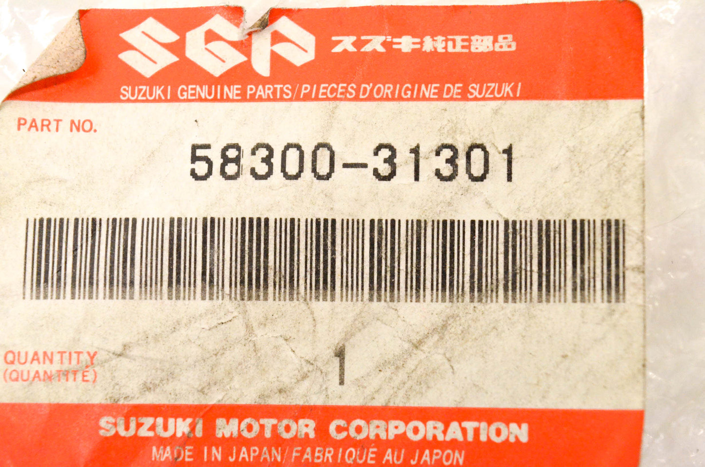 New OEM Suzuki 58300-31301 Throttle Cable NOS