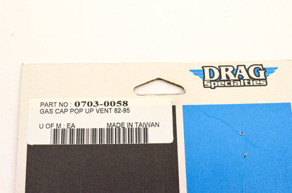 Drag Specialties 0703-0058 Pop Up Vent Gas Cap NOS